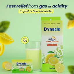 leeford DYNACID Ayurvedic Relief for Acidity & Bloating Fast-Acting Digestive Comfort Lemon Powder image 3