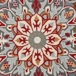 presto Blue Traditional Wool 6 ft x 9 ft Hand Tufted Carpet image 4