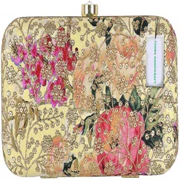 tooba handicraft Party Beige Clutch-picture-29