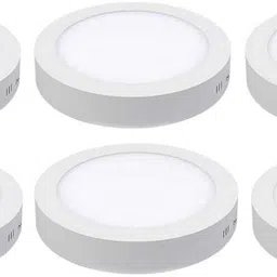 mvl 15 Watt Decorative LED Round Surface Panel Light Pack Of 6 Chandelier Ceiling Lamp-picture-10