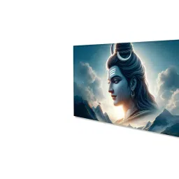 nestroots Canvas Framed Vibrant Lord Shiva Divine Art Wall Painting(18X36 Inch) image 5