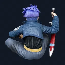 nokehub Future Trunks Sitting Action figure 14cm image 2