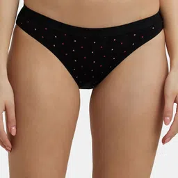 jockey Pack of 3 3005 Medium Coverage Super Combed Cotton Elastane Stretch Women Bikini Multicolor Panty image 3