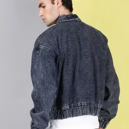 voxxati Men Solid Denim Jacket image 4
