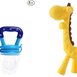 aabhir trader Baby Food Fruit Nibbler Feeder Teether for 6 to 12 Months Baby Bpa Free Combo - Silicone-picture-15