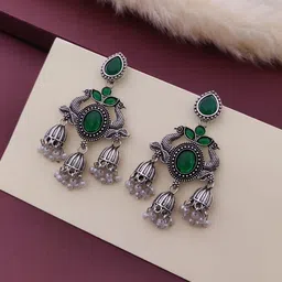 bhanu diam Bestseller Combo Of Earrings Silver Earring Set image 3
