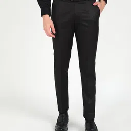 sam & jack Men Relaxed Grey Viscose Rayon Trousers-picture-11
