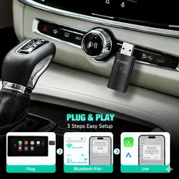invexo Convert Wired Android Auto & Apple CarPlay to Wireless | 2-in-1 Adapter 2025 Car Stereo image 5