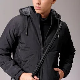 the indian garage co. Men Solid Quilted Jacket-picture-10