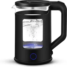 ever mall Electric Kettle, Window-Glass Double Wall Design Electric Tea Kettle Multi Cooker Electric Kettle-picture-27