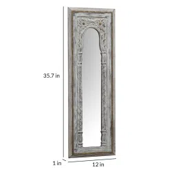 artisans rose White Mango Wood Artistic Full Length Mirror image 4