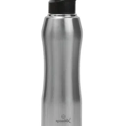 Speedex Silver-Toned Single Stainless Steel Solid Water Bottle-image-62