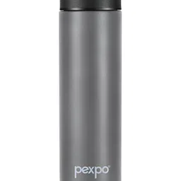 Pexpo Grey & Black Stainless Steel Double Wall Vacuum Water Bottle 500 ml-picture-21