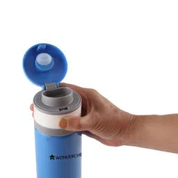 Wonderchef Unisex Blue Uni-Bot Stainless Steel Vacuum Insulated Flask 500ml image 5
