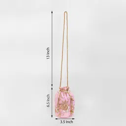 LIKAA Floral Embroidered Potli Clutch image 4