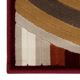 sapana carpet-mats Brown Abstract Polypropylene 5 ft X 7 ft Machine Made Carpet image 4