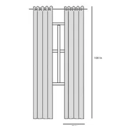 swayam Faux Silk Blackout 9 Feet Eyelet Long Door Curtains (Set Of 2) image 3