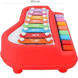 vihu BIG 2 in 1 Musical Piano and Xylophone Toy with 8 Colorful Keys & 2 Mallets 11 image 4