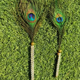 firmus Fancy Mor chadi with pankh for laddu gopal and other deities (Pack of 2) Deity Ornament image 4