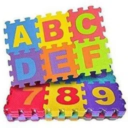 domios Alphabets & Numbers Interlock Puzzle Mat for Kids Learn and Play (36 Pieces) image 5