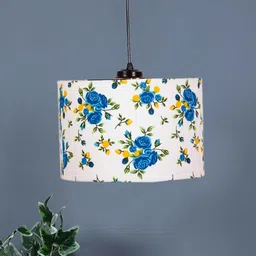 new era Printed Cotton Drum Hanging Lamp image 2