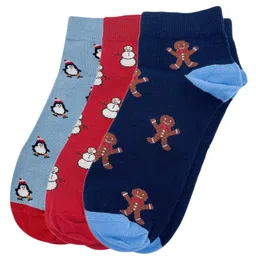 Mint & Oak Men Pack Of 3 Patterned Ankle-Length Socks image 3