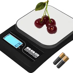 Qozent Electronic Tarazu- Digital Kitchen Weighing Machine Multipurpose Electronic Weight Scale with Backlit LCD Display for Measuring Food, Cake, Vegetable /12/UQa Weighing Scale image 1