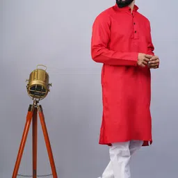 kailash trending Pack of 2 Men Solid Cotton Blend Straight Kurta image 4