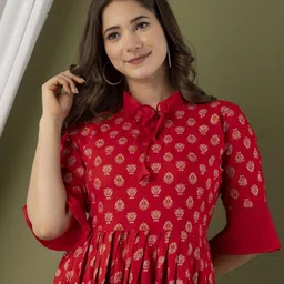 kalaxi Viscose Rayon Stitched Anarkali Gown image 3