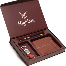 highlark Men Evening/Party, Casual, Formal, Travel, Trendy Brown, Brown, Black Artificial Leather Wallet-picture-17