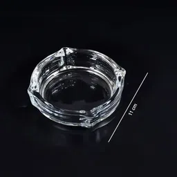 sgw nexus Crystal Quality Cigar Cigarette Ashtray Round Tabletop for Home Office Indoor Clear Glass Ashtray image 3