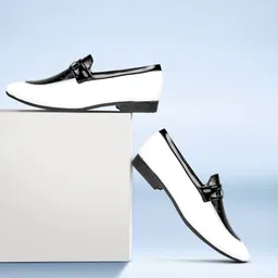 englewood Luxury fashion formal shoes shiny loafers stylish faux leather new modal Loafers For Men image 2