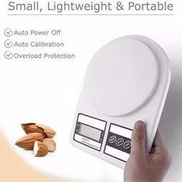 ARDAKI Kitchen Scale Digital Kitchen Weighing Machine Multipurpose Electronic Weight Scale with Backlit LCD Display for Measuring Food, Cake, Vegetable, Fruit Weighing Scale 1gm to 10kg Electronic Kitchen Weighing Scale Weighing Scale image 3