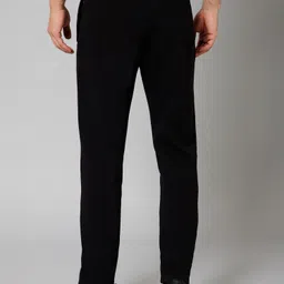 cantabil Men Solid Black Track Pants image 3