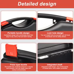 serplex Electrical Tool Carry Case Storage Box Electrical Tool Carry Case with Foam Insert Durable PP Hard Shell Box Tool Box image 5