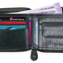 highlark Men Evening/Party, Casual, Formal, Travel, Trendy Green Artificial Leather Wallet image 3