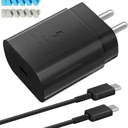 urcart Wall Charger Accessory Combo for 45W Sam-Sung Galaxy M32 / M 32 Quick Dash Flash Super Vooc image 1