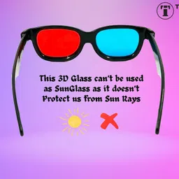 TRONICS INDIA Anaglyph Red Cyan 3D Glass RC-03-3pcs Video Glasses image 2