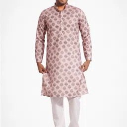 welcy Men Cotton Silk Kurta Pyjama Set-picture-11