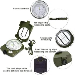 bluedeal Professional Multifunction Military Army Metal Sighting High Accuracy Compass Compass image 2