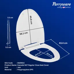 parryware Plastic Toilet Seat Cover image 2