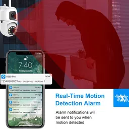 Cxoen CCTV Camera WiFi 6MP/4MP Dual Lens Smart PTZ HD Camera Security Camera image 4