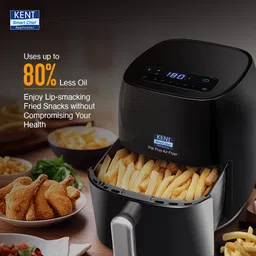 kent Digi Plus Air Fryer 4L |1300W |Digital Display & Touch Control Panel | Black Air Fryer image 3