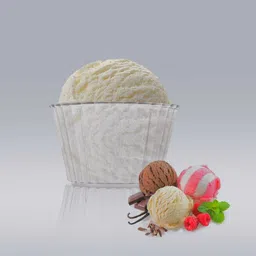 happi Plastic Dessert Bowl Unbreakable Ice Cream Cup, Ice Cream Bowl, Soap/Pudding/Dessert Bowl 350 ml-6 image 3