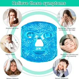 kvvtrades Hot and Cold Therapy Gel Bead Full Facial Mask image 3