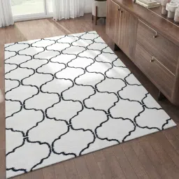 jaipur rugs Grey Geometrical Wool 5 ft X 8 ft Rectangle Flat Weaves image 1