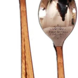 indian art villa Steel Copper Coffee/Ice Cream Spoon, Flatware, 5.0"each Steel, Copper Coffee Spoon Set-picture-13
