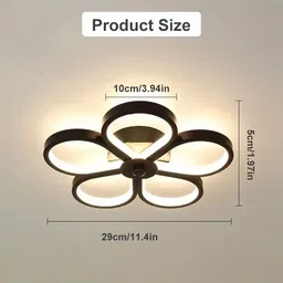 aashro mall C-807 Modern Dimmable LED Ceiling Light, Modern Flush Mount Ceiling Light Ceiling Lamp image 5