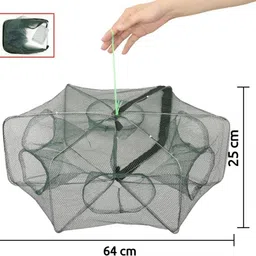 anu Foldable Fishing Trap Net (6 Holes) Aquarium Fish Net-picture-18