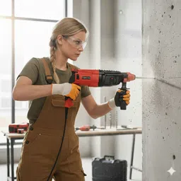 ranpra 100% COPPER ARMETURE HAMMER DRILL AND 13MM DRILL CHUCK SDS & 19PCS DRILL BIT SET CF-354 5 KG DEMOLITION/BREAKER MACHINE HEAVY DUTY Hammer Drill image 2